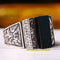 Turkish 925 Sterling Silver Special Style Onyx Stone Mens Ring silverbazaaristanbul 