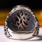 Turkish Faceted Ruby Stone 925 Sterling Silver Mens Ring silverbazaaristanbul 