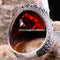 Turkish Handmade 925 Sterling Silver Red Ruby Stone Mens Ring silverbazaaristanbul 