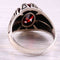 Turkish Handmade 925 Sterling Silver Red Ruby Stone Mens Ring silverbazaaristanbul 
