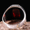 Turkish Handmade 925 Sterling Silver Red Ruby Stone Mens Ring silverbazaaristanbul 