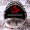 Turkish Handmade 925 Sterling Silver Red Ruby Stone Mens Ring silverbazaaristanbul 
