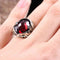 Turkish Handmade 925 Sterling Silver Red Ruby Stone Mens Ring silverbazaaristanbul 