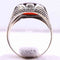 Turkish Handmade 925 Sterling Silver Red Ruby Stone Mens Ring silverbazaaristanbul 
