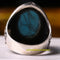 Turkish Handmade 925 Sterling Silver Veined Turquoise Stone Mens Ring silverbazaaristanbul 