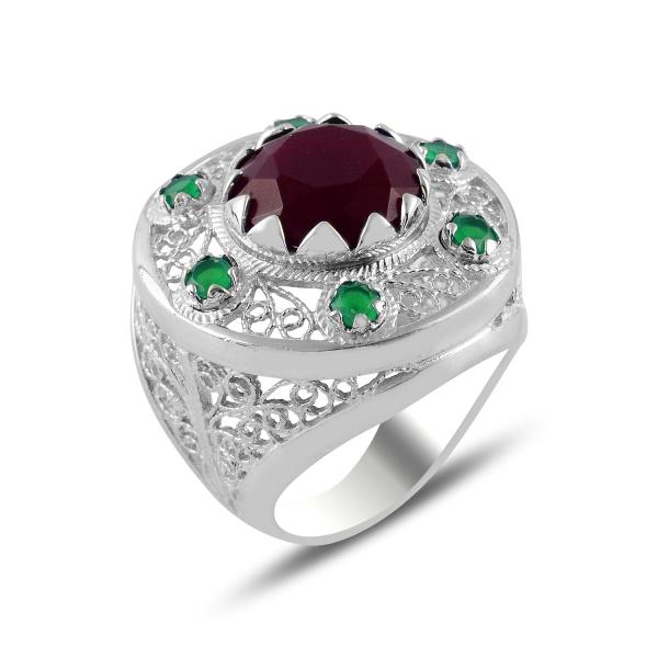 Turkish Handmade Jewelry 925 Sterling Silver Womans Ladies Ring 50 silverbazaaristanbul 