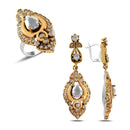 Turkish Handmade Lux Jewelry 925 Sterling Silver Ladies Womans Set 104 silverbazaaristanbul 
