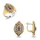 Turkish Handmade Lux Jewelry 925 Sterling Silver Ladies Womans Set 14 silverbazaaristanbul 