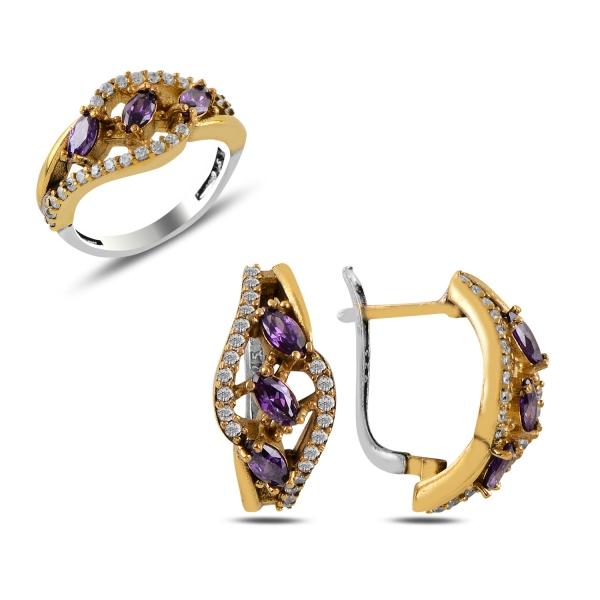 Turkish Handmade Lux Jewelry 925 Sterling Silver Ladies Womans Set 146 silverbazaaristanbul 