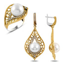 Turkish Handmade Lux Jewelry 925 Sterling Silver Ladies Womans Set 153 silverbazaaristanbul 
