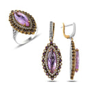 Turkish Handmade Lux Jewelry 925 Sterling Silver Ladies Womans Set 159 silverbazaaristanbul 