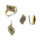 Turkish Handmade Lux Jewelry 925 Sterling Silver Ladies Womans Set 17 silverbazaaristanbul 
