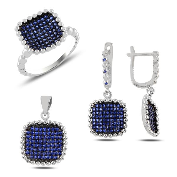 Turkish Handmade Lux Jewelry 925 Sterling Silver Ladies Womans Set 184 silverbazaaristanbul 