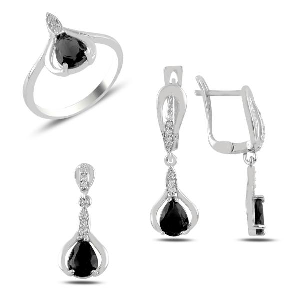 Turkish Handmade Lux Jewelry 925 Sterling Silver Ladies Womans Set 189 silverbazaaristanbul 