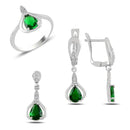 Turkish Handmade Lux Jewelry 925 Sterling Silver Ladies Womans Set 191 silverbazaaristanbul 