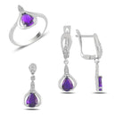 Turkish Handmade Lux Jewelry 925 Sterling Silver Ladies Womans Set 192 silverbazaaristanbul 