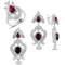 Turkish Handmade Lux Jewelry 925 Sterling Silver Ladies Womans Set 196 silverbazaaristanbul 