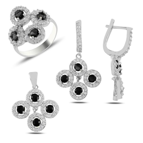 Turkish Handmade Lux Jewelry 925 Sterling Silver Ladies Womans Set 200 silverbazaaristanbul 