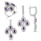 Turkish Handmade Lux Jewelry 925 Sterling Silver Ladies Womans Set 229 silverbazaaristanbul 