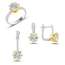 Turkish Handmade Lux Jewelry 925 Sterling Silver Ladies Womans Set 237 silverbazaaristanbul 