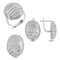 Turkish Handmade Lux Jewelry 925 Sterling Silver Ladies Womans Set 239 silverbazaaristanbul 
