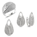 Turkish Handmade Lux Jewelry 925 Sterling Silver Ladies Womans Set 244 silverbazaaristanbul 