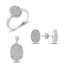 Turkish Handmade Lux Jewelry 925 Sterling Silver Ladies Womans Set 245 silverbazaaristanbul 