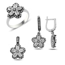 Turkish Handmade Lux Jewelry 925 Sterling Silver Ladies Womans Set 246 silverbazaaristanbul 