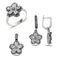 Turkish Handmade Lux Jewelry 925 Sterling Silver Ladies Womans Set 246 silverbazaaristanbul 
