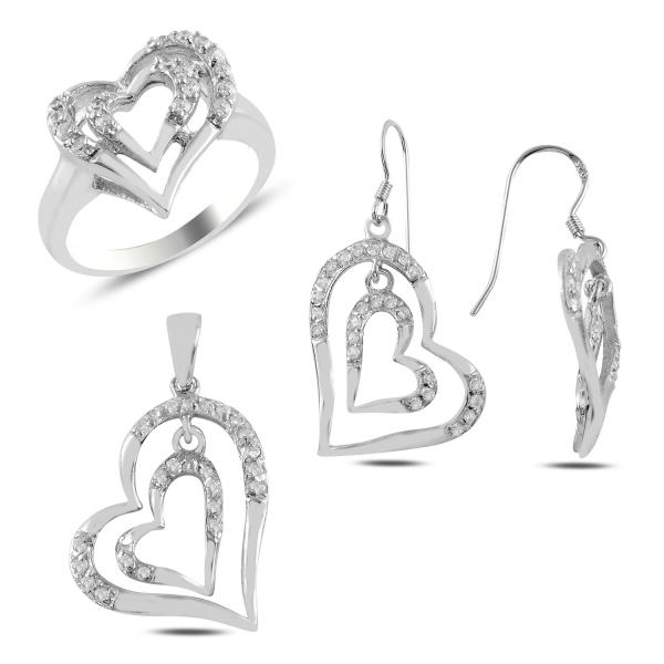 Turkish Handmade Lux Jewelry 925 Sterling Silver Ladies Womans Set 249 silverbazaaristanbul 