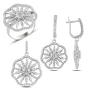 Turkish Handmade Lux Jewelry 925 Sterling Silver Ladies Womans Set 250 silverbazaaristanbul 