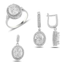 Turkish Handmade Lux Jewelry 925 Sterling Silver Ladies Womans Set 253 silverbazaaristanbul 