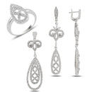 Turkish Handmade Lux Jewelry 925 Sterling Silver Ladies Womans Set 258 silverbazaaristanbul 
