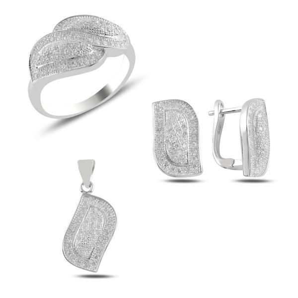 Turkish Handmade Lux Jewelry 925 Sterling Silver Ladies Womans Set 267 silverbazaaristanbul 