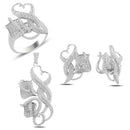 Turkish Handmade Lux Jewelry 925 Sterling Silver Ladies Womans Set 270 silverbazaaristanbul 