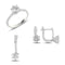 Turkish Handmade Lux Jewelry 925 Sterling Silver Ladies Womans Set 277 silverbazaaristanbul 