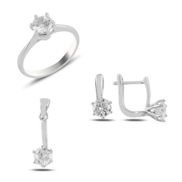 Turkish Handmade Lux Jewelry 925 Sterling Silver Ladies Womans Set 277 silverbazaaristanbul 