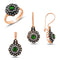 Turkish Handmade Lux Jewelry 925 Sterling Silver Ladies Womans Set 283 silverbazaaristanbul 