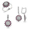 Turkish Handmade Lux Jewelry 925 Sterling Silver Ladies Womans Set 300 silverbazaaristanbul 