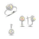 Turkish Handmade Lux Jewelry 925 Sterling Silver Ladies Womans Set 301 silverbazaaristanbul 