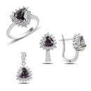 Turkish Handmade Lux Jewelry 925 Sterling Silver Ladies Womans Set 304 silverbazaaristanbul 