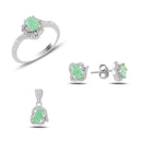 Turkish Handmade Lux Jewelry 925 Sterling Silver Ladies Womans Set 306 silverbazaaristanbul 