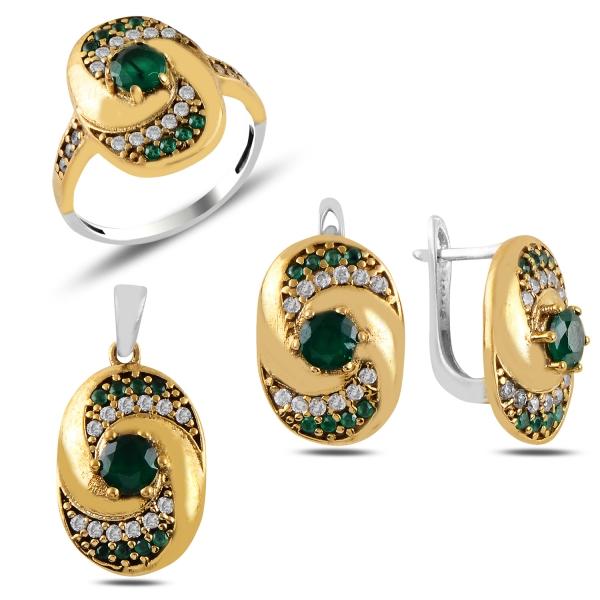 Turkish Handmade Lux Jewelry 925 Sterling Silver Ladies Womans Set 32 silverbazaaristanbul 
