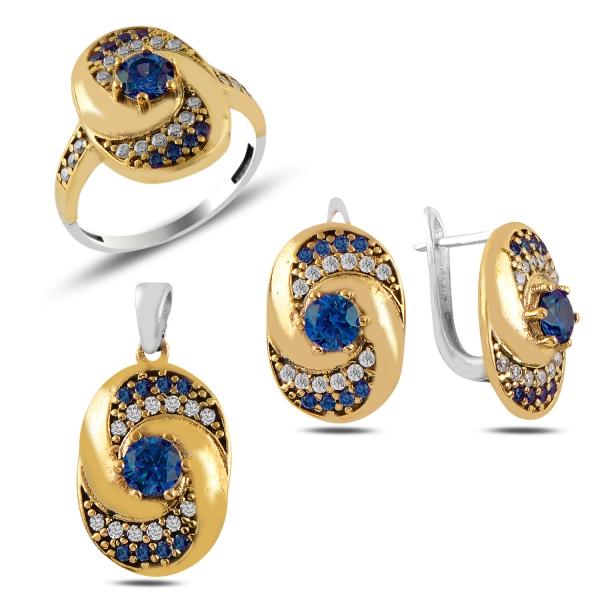 Turkish Handmade Lux Jewelry 925 Sterling Silver Ladies Womans Set 33 silverbazaaristanbul 