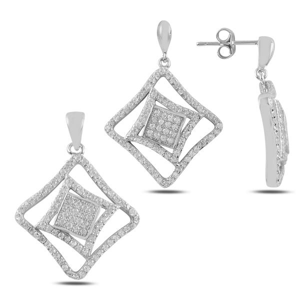 Turkish Handmade Lux Jewelry 925 Sterling Silver Ladies Womans Set 334 silverbazaaristanbul 
