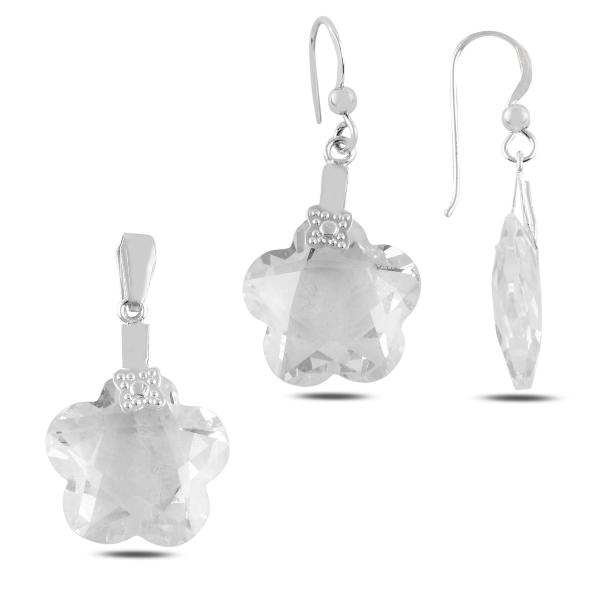 Turkish Handmade Lux Jewelry 925 Sterling Silver Ladies Womans Set 342 silverbazaaristanbul 
