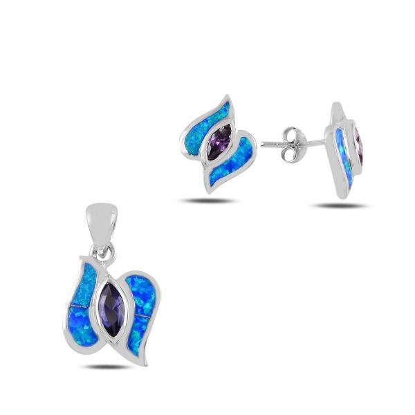 Turkish Handmade Lux Jewelry 925 Sterling Silver Ladies Womans Set 343 silverbazaaristanbul 