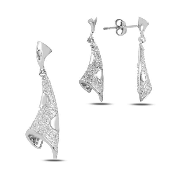 Turkish Handmade Lux Jewelry 925 Sterling Silver Ladies Womans Set 345 silverbazaaristanbul 