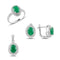 Turkish Handmade Lux Jewelry 925 Sterling Silver Ladies Womans Set 359 silverbazaaristanbul 