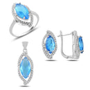 Turkish Handmade Lux Jewelry 925 Sterling Silver Ladies Womans Set 361 silverbazaaristanbul 